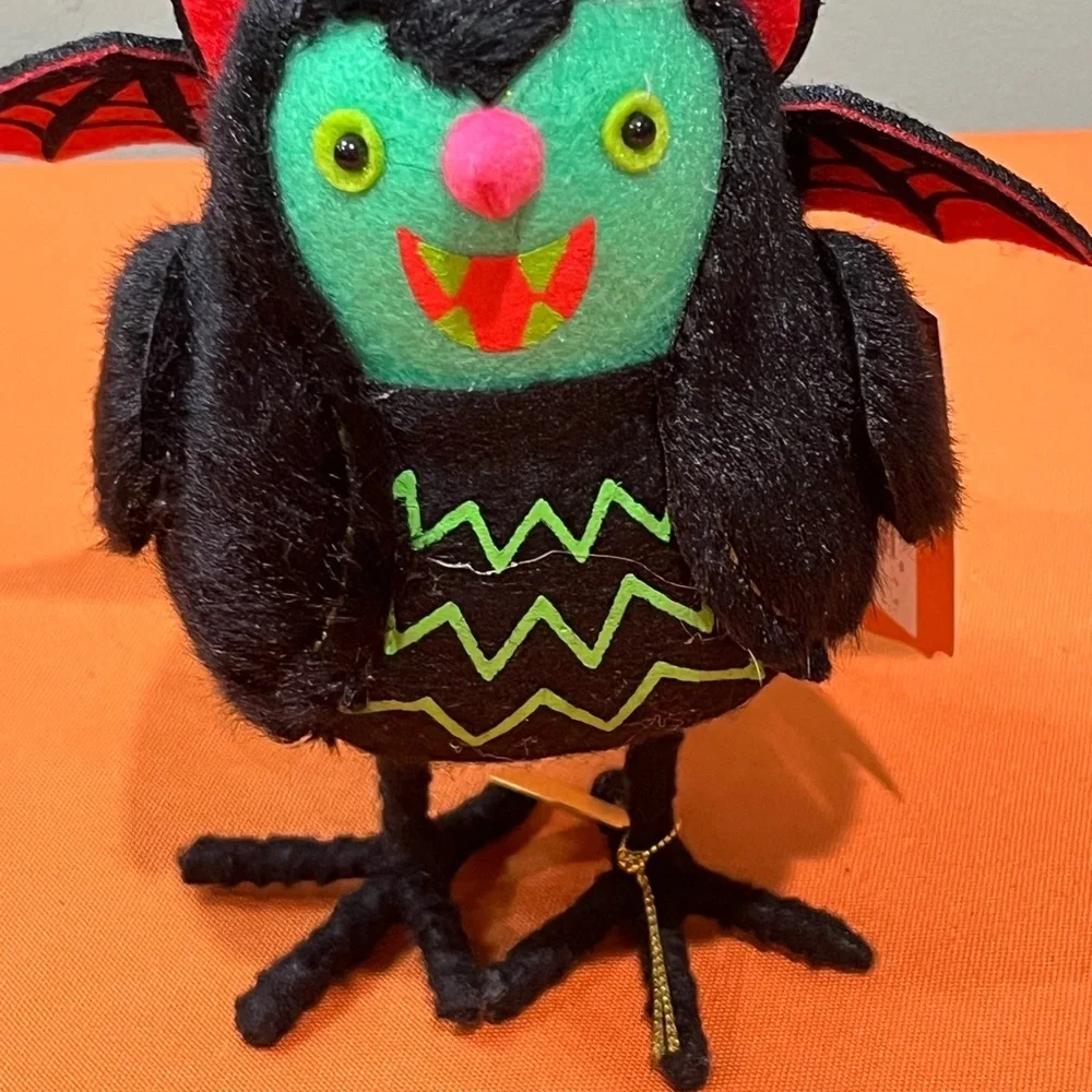 6/$25 Batrick Festive Black and Green Bat Decor